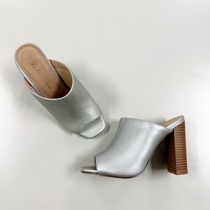 Heels Mule from Fashion Focus - S012-2 Silver